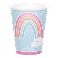 Verres Nuages Arc-en-ciel de 250 ml - 8 unités