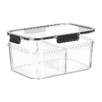 Tupper de 2 L avec cloison amovible et hermétique - 1 unité