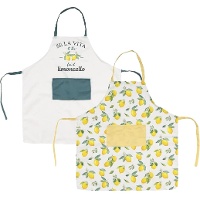 Tablier motif citrons - 1 pièce