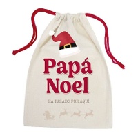 Sac cadeau de 34 x 25 x 1 cm de Père Noël - 1 unité