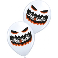 Ballons en latex effrayant fantôme - 6 unités