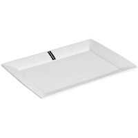 Plat rectangulaire en porcelaine de 36,5 x 26 cm - Vessia - 2 unités