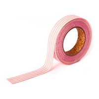 Ruban adhésif en coton à rayures - 5 m