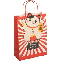 Bolsa regalo de 32 x 26 x 10 cm de Gato de la Suerte