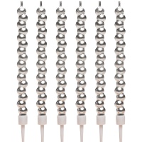 Bougies à bulles de 14 cm - 6 unités