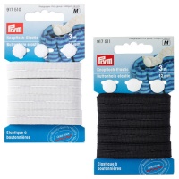 Ruban élastique de 1,2 cm avec oeillets + 3 boutons - Prym - 3 m