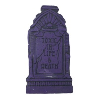 Pierre Tombale de Toxic in Live & Death de 43 x 22 cm