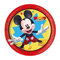 Assiettes Mickey Mouse 20 cm - 8 unités