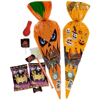 Sachets de bonbons d'Halloween orange - 1 unité
