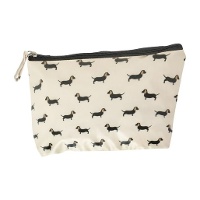 Trousse imperméable motif teckel 27 x 17 x 6 cm