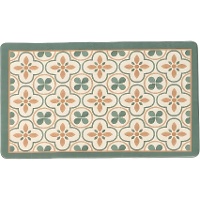 Tapis de cuisine 75 x 45 cm, motif hydraulique vert