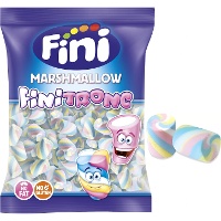Guimauves blanches et roses avec spirales - Fini finitronc spirales - 125 unités