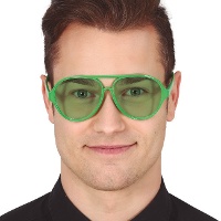 Lunettes modèle aviateur avec monture et verres colorés