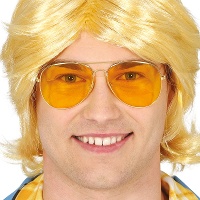 Lunettes jaunes de type aviateur