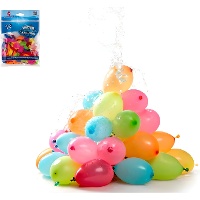 Ballons d'eau multicolores - 100 unités