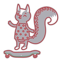 Matrice de découpe écureuil sur skateboard Zag - Misskuty - 2 unités