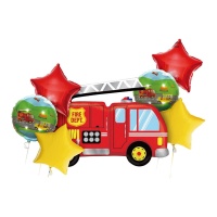 Bouquet de Camion de Pompiers - 7 unités