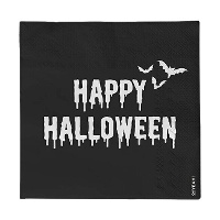 Serviettes de Happy Halloween de 16,5 x 16,5 cm - 20 unités