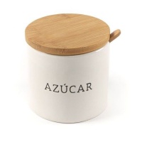 Sucrier blanc avec couvercle