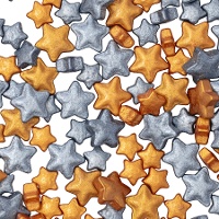 Étoiles dorées et argentées de 25 g - PME