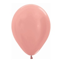 Ballons en latex 12,5 cm rose métallisé - Sempertex - 100 unités