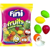 Chewing-gums en forme de fruits - Fini Bubble gum fruits - 90 gr