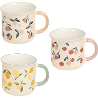 Mug 355 ml à motifs fruités - 1 unité