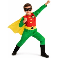 Déguisement de super-héros rouge et vert pour enfant