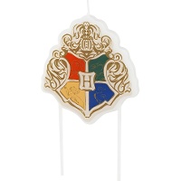 Bougie Harry Potter en forme de blason de Poudlard, 6,7 x 7,4 cm