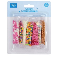 Kit de 7 sprinkles assortis «Favourites» - PME - 42 g