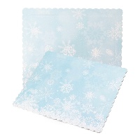 Base pour tarte de 40 x 30 x 0,3 cm flocon de neige