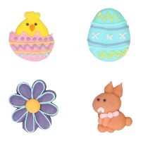Figurines en sucre Easter Vibes - Wilton - 8 pièces