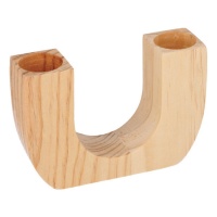 Porte-bougie en bois personnalisable tube 10,7 x 7,3 cm - Artemio