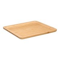 Plateau carré en bambou 30 x 30 cm pour l'apéritif