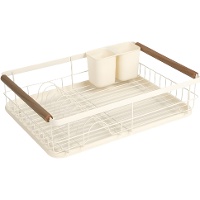 Égouttoir à vaisselle 44 x 32 x 12,5 cm style nordique Bois & Terre