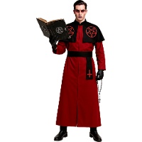 Costume de cardinal satanique pour homme