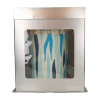 Boîte de 30,4 x 30,4 x 34,5 cm pour gâteau couleur métallique avec fenêtre - 1 unité