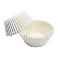 Caissettes blanches pour cupcakes 5,3 cm - 2000 unités