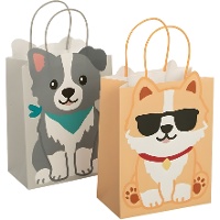 Sac cadeau 14 x 11,5 x 6,7 cm, motif chien - 1 unité