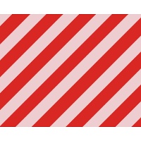 Papier cadeau à rayures roses et rouges de 2 x 0,70 m - 1 unité
