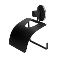 Porte-rouleau de salle de bain mural avec couvercle - 1 unité