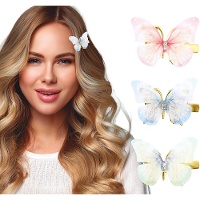 Lot de 6 pinces papillon pour cheveux