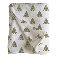 Couverture avec motifs d'arbres de Noël de 1,50 x 1,25 m