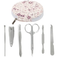 Jeu de manucure Floral rond - 7 pièces