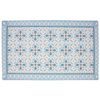 Tapis de cuisine 75 x 45 cm Hydraulique bleu clair
