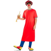 Déguisement de clown classique avec casquette pour adulte