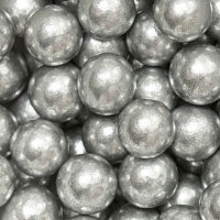 Perles de décoration de 8 mm argentées, grandes - Decora - 100 gr