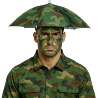 Chapeau-parapluie militaire