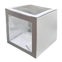 Boîte à tarte de 20 x 20 x 20 cm avec deux fenêtres - Azucren