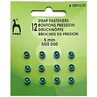 Boutons à pression de 0,5 cm - Pony - 12 paires